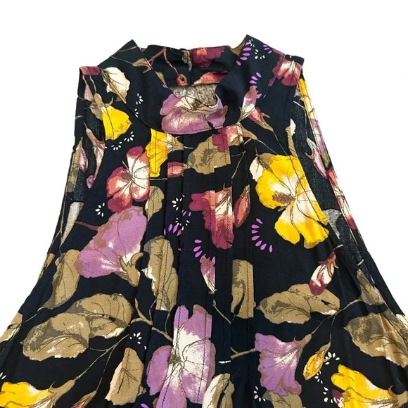 Intimately Free People Sleeveless Mini Dress Lightweight Floral Print Size Small - Picture 2 of 9